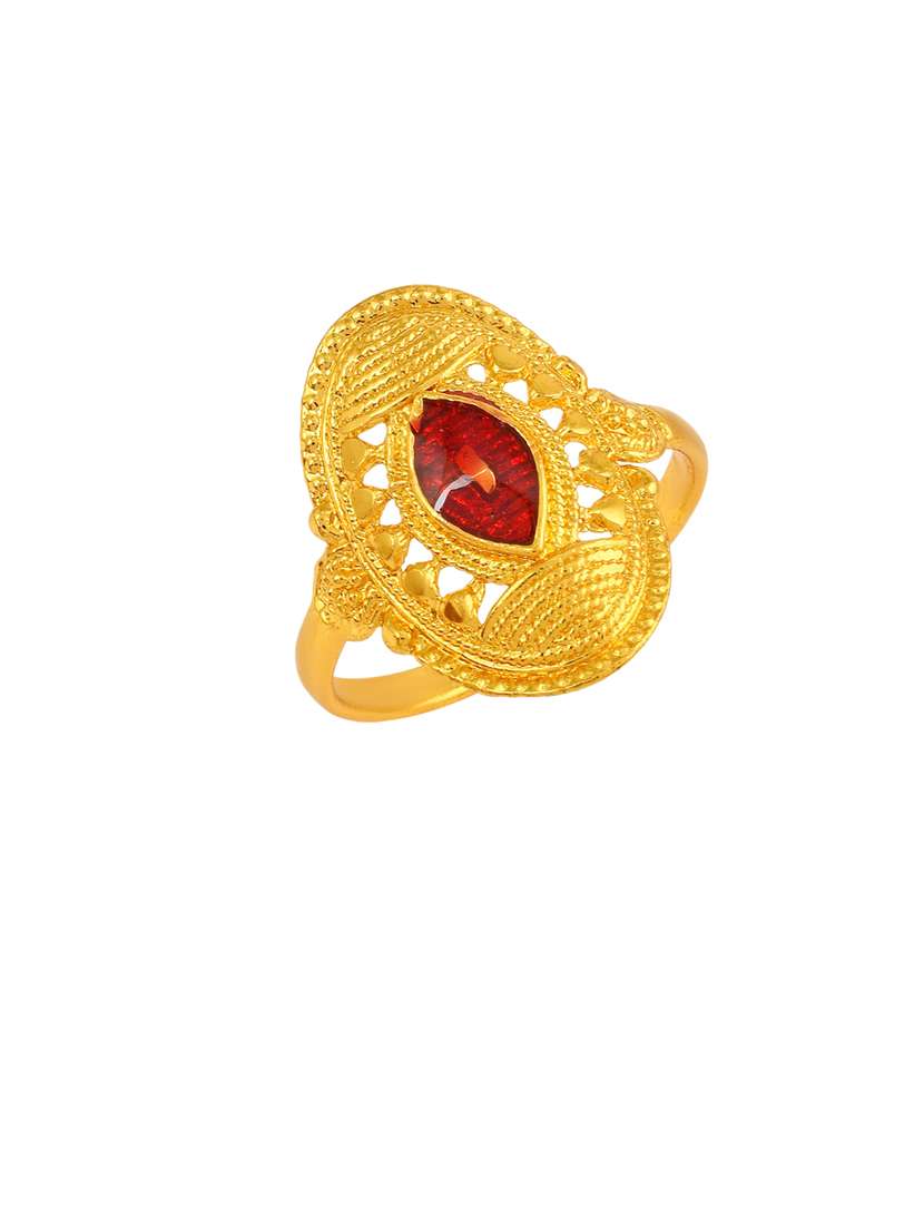gold brass finger  ring - 18637653 -  Standard Image - 1