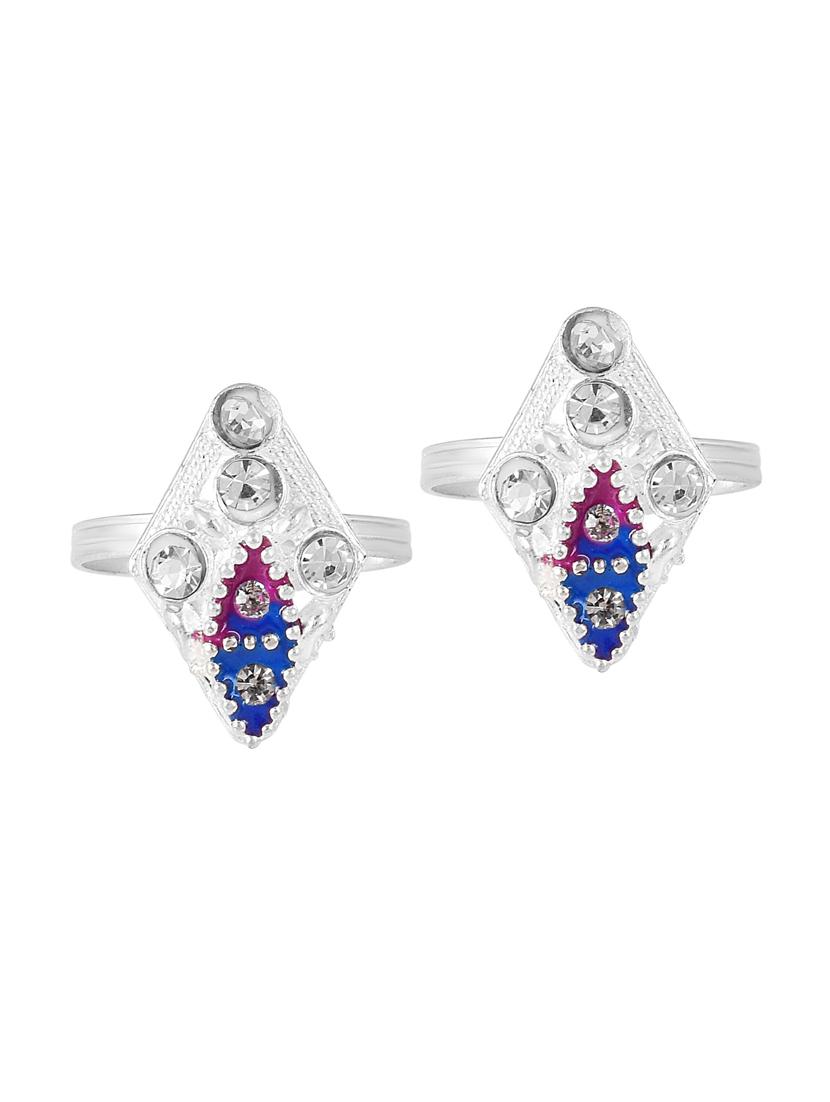 silver plated toe ring  - 18637655 -  Standard Image - 1