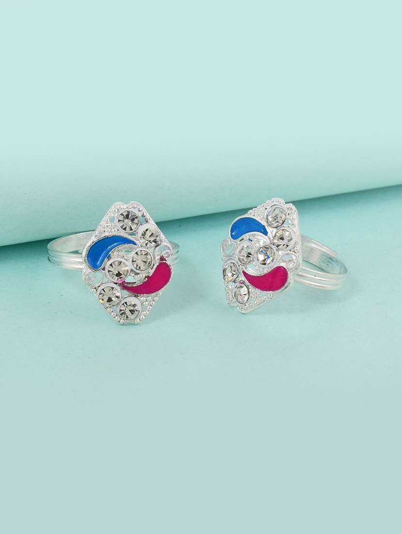 silver plated toe ring 