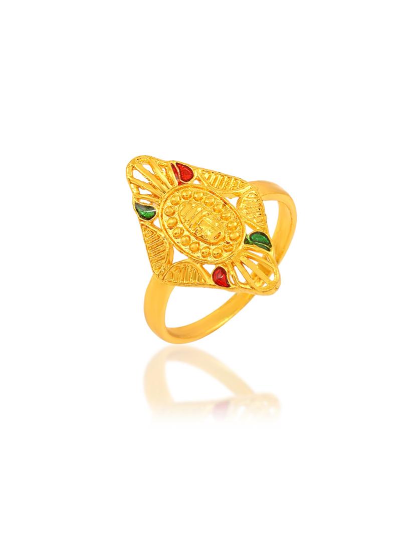 gold brass finger  ring - 18637659 -  Standard Image - 1