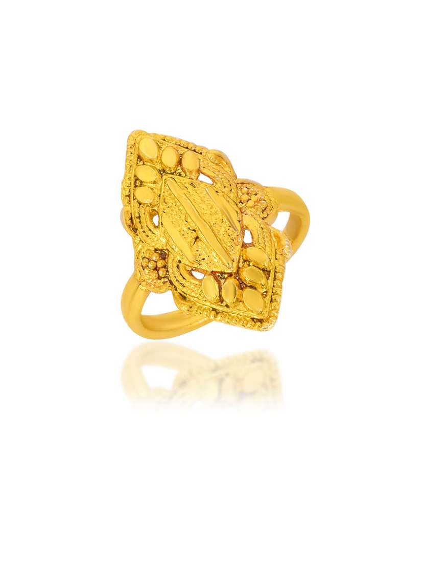 gold brass finger  ring - 18637673 -  Standard Image - 1