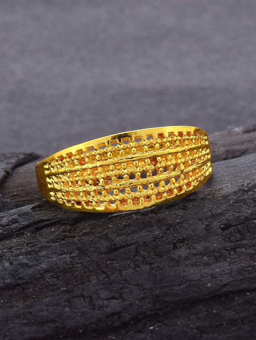 gold brass finger  ring