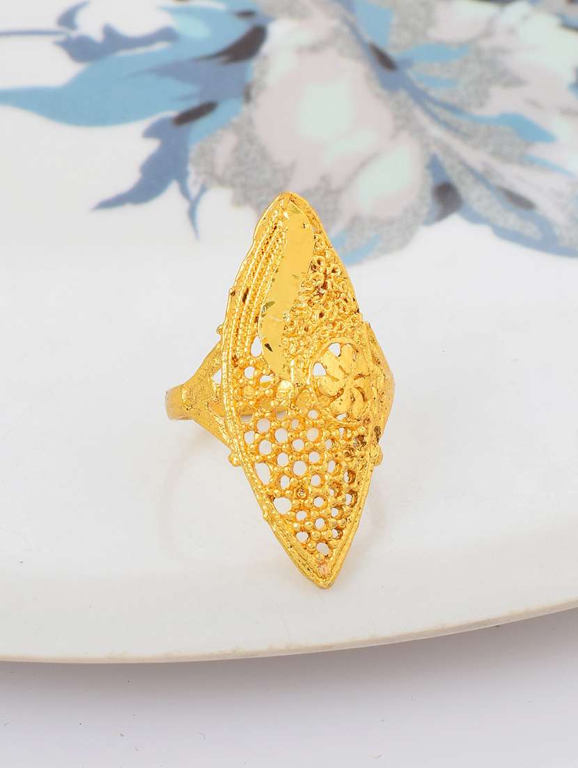 gold brass finger  ring