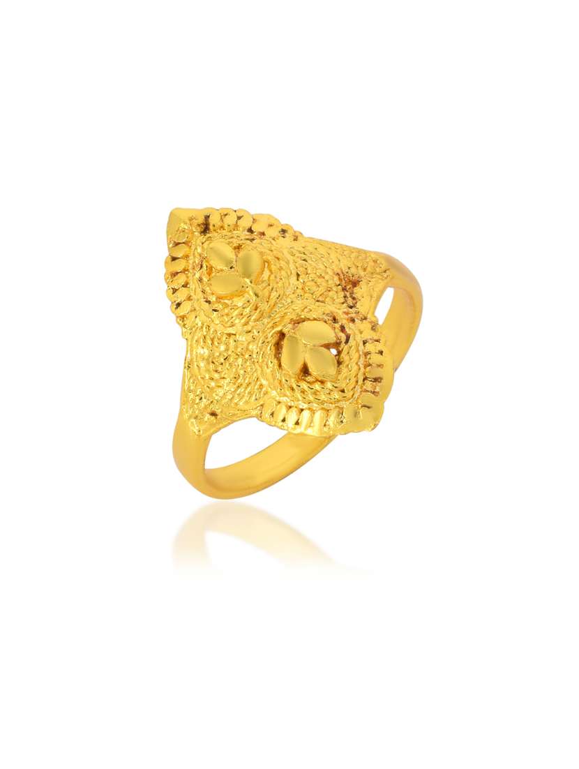 gold brass finger  ring - 18637689 -  Standard Image - 1