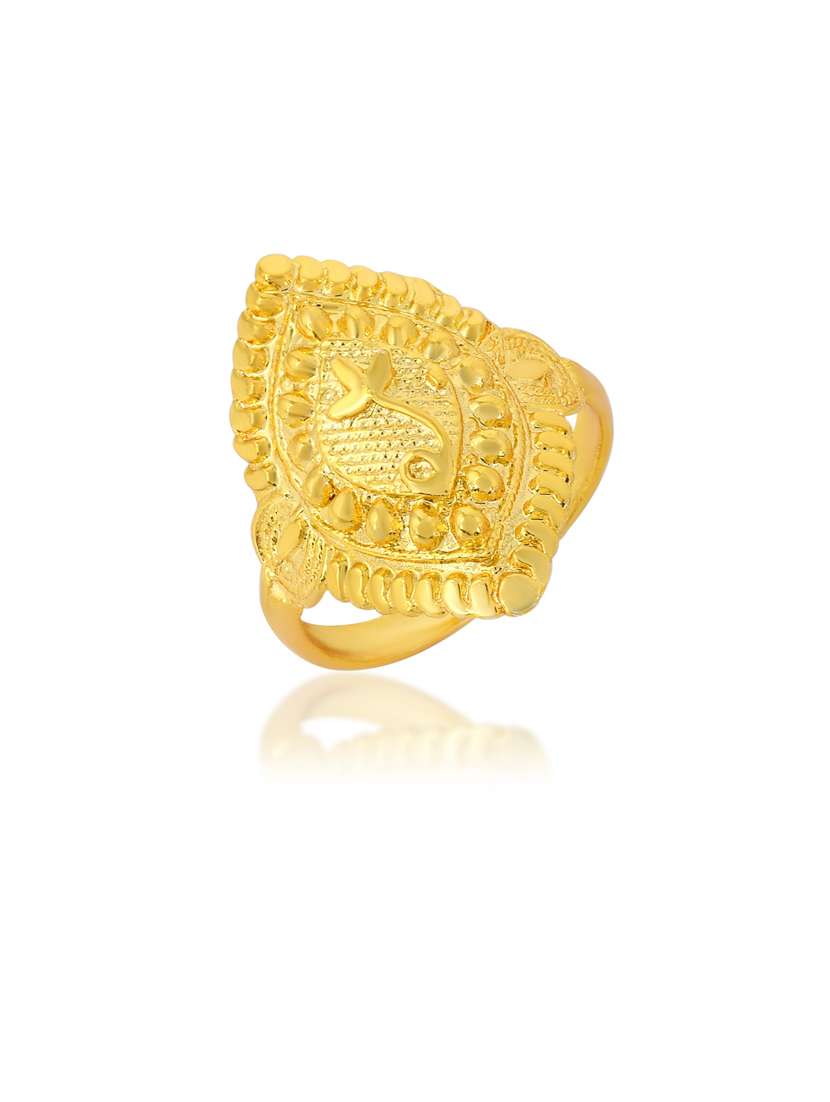 gold brass finger  ring - 18637710 -  Standard Image - 1