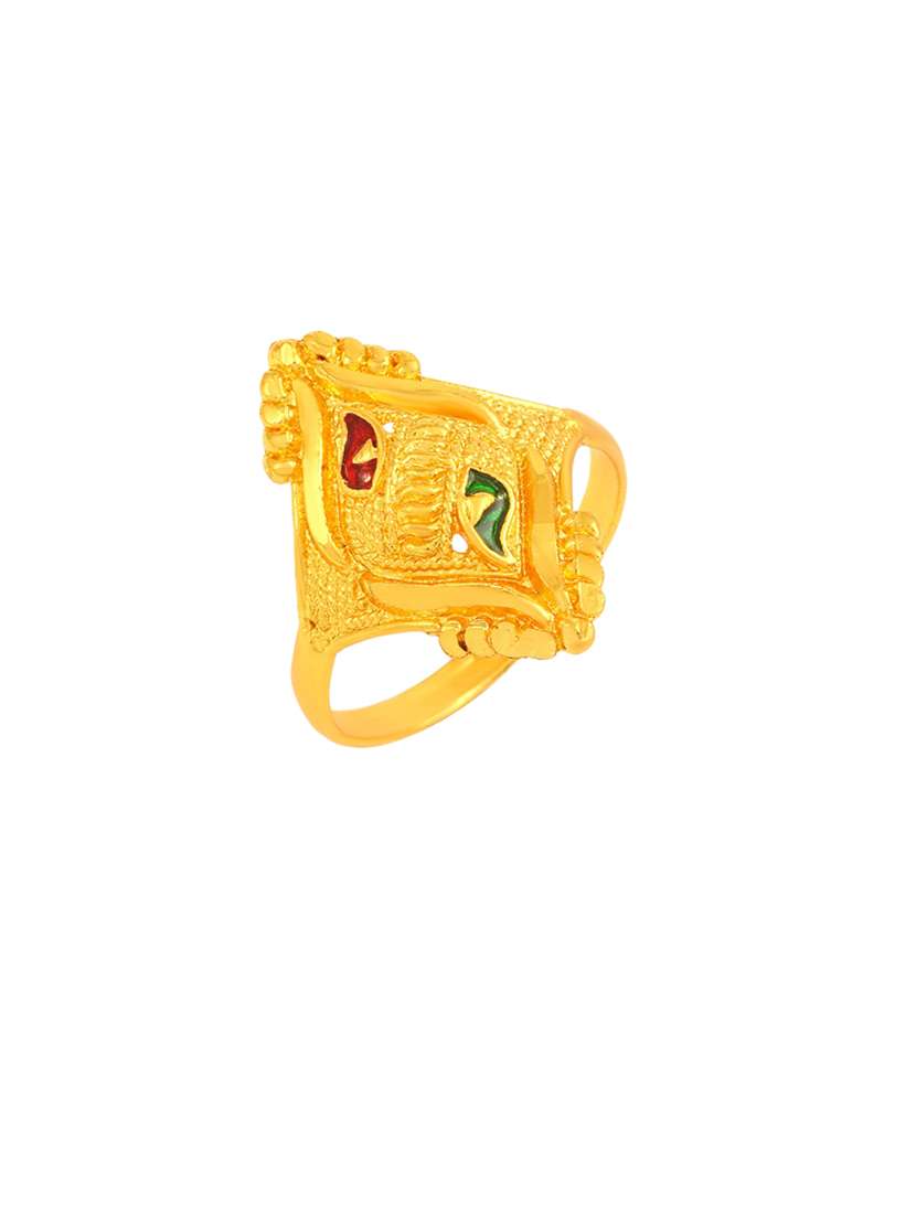 gold brass finger  ring - 18637711 -  Standard Image - 1