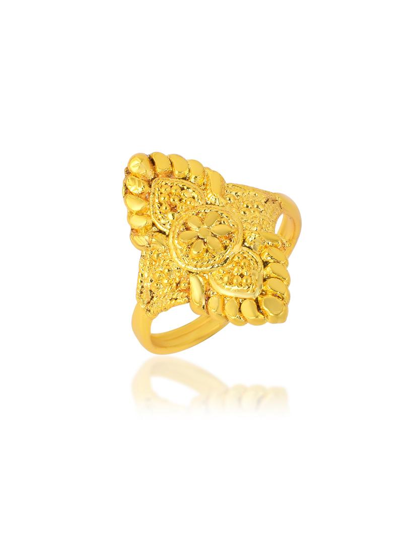 gold brass finger ring - 18637720 - Standard Image - 1