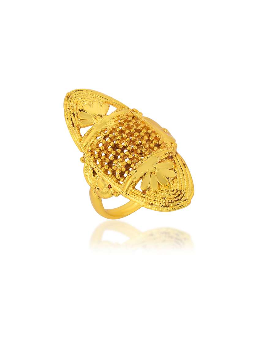 gold brass finger ring - 18637721 - Standard Image - 1