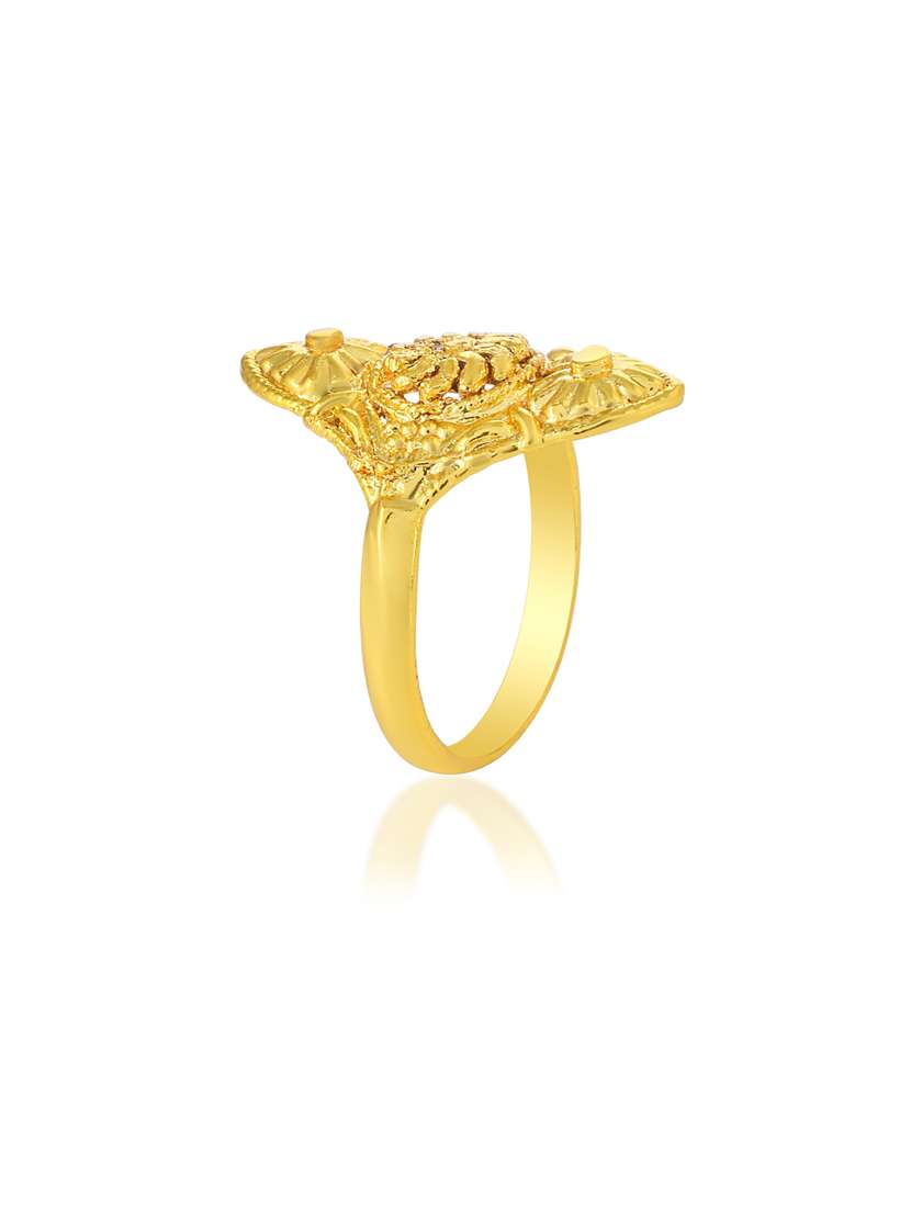 gold brass finger  ring - 18637722 -  Standard Image - 1