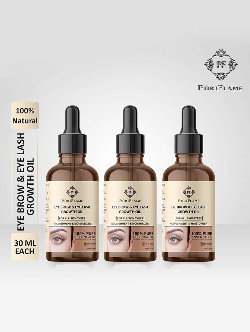 100% pure eyebrow & eyelash growth oil-enriched 