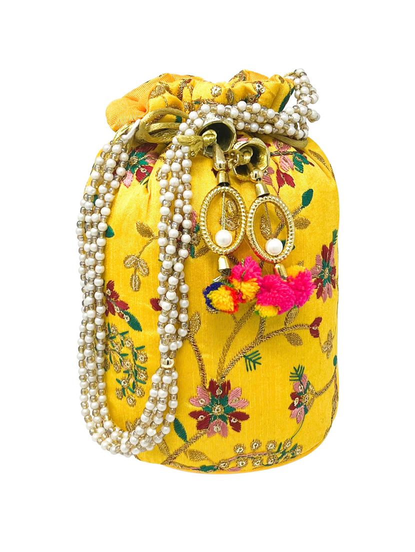 embroidered ethnic potli - 18640456 - Standard Image - 1