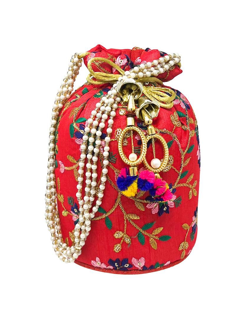 embroidered ethnic potli - 18640465 -  Standard Image - 1