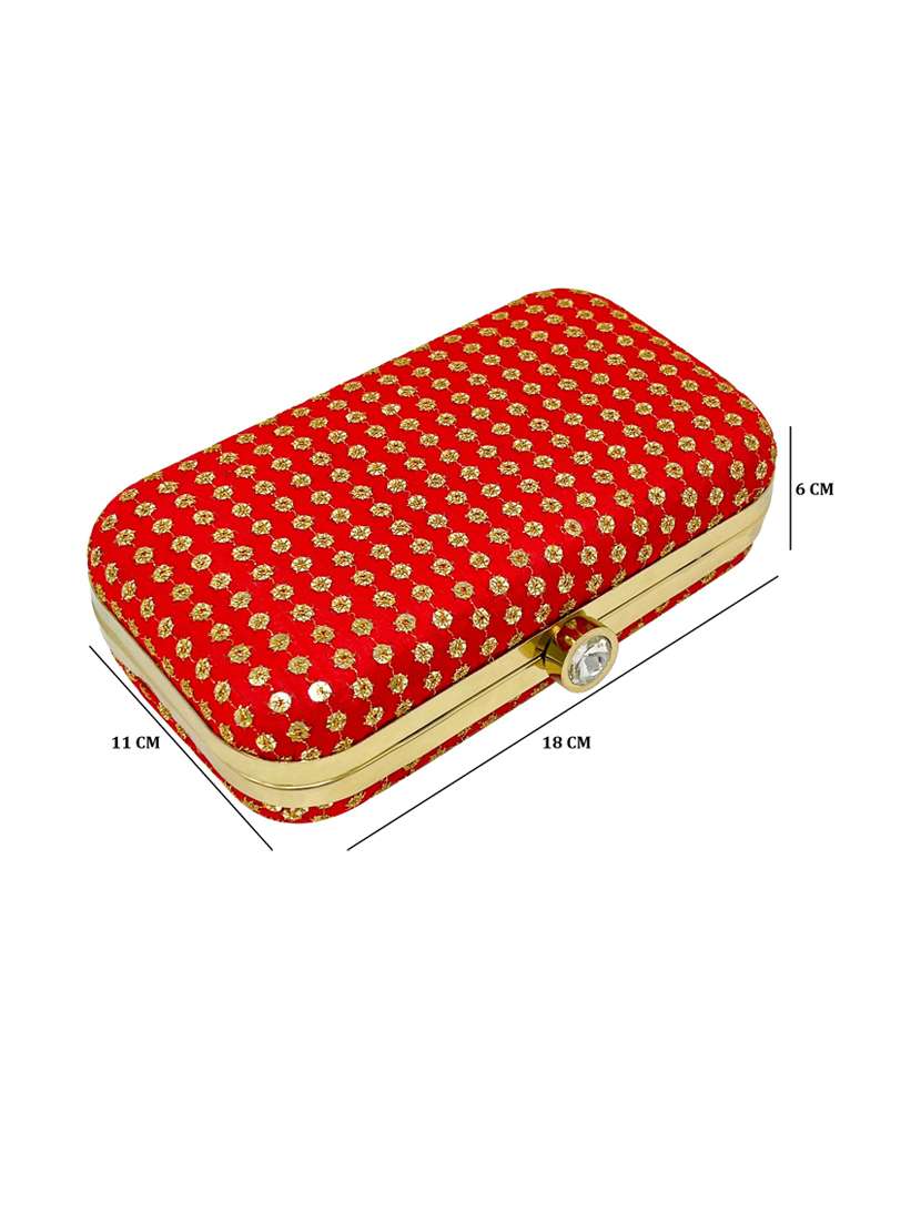 pack of 3 embroidered ethnic clutch - 18640576 - Standard Image - 4