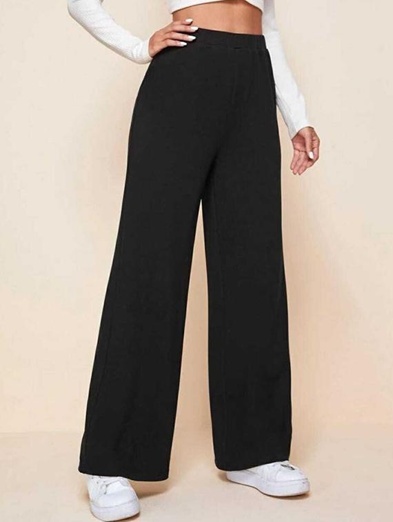 high rise solid trouser - 18641593 -  Standard Image - 1