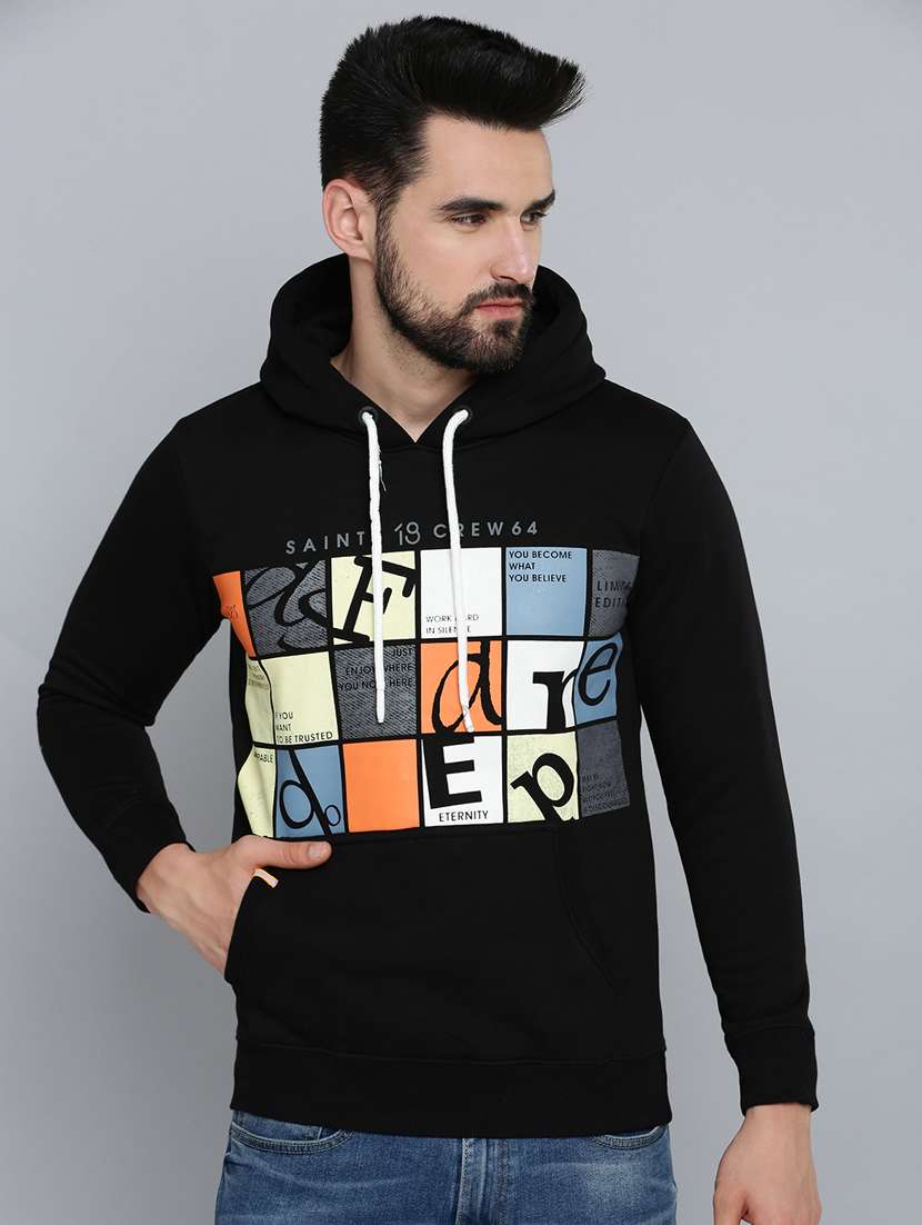 mens front print sweatshirt