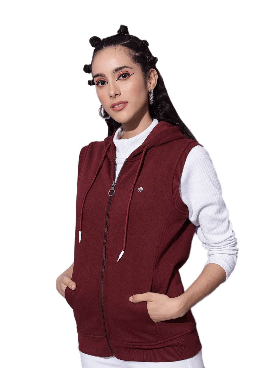 women's plain hooded sweatshirt - 18642445 -  Standard Image - 1