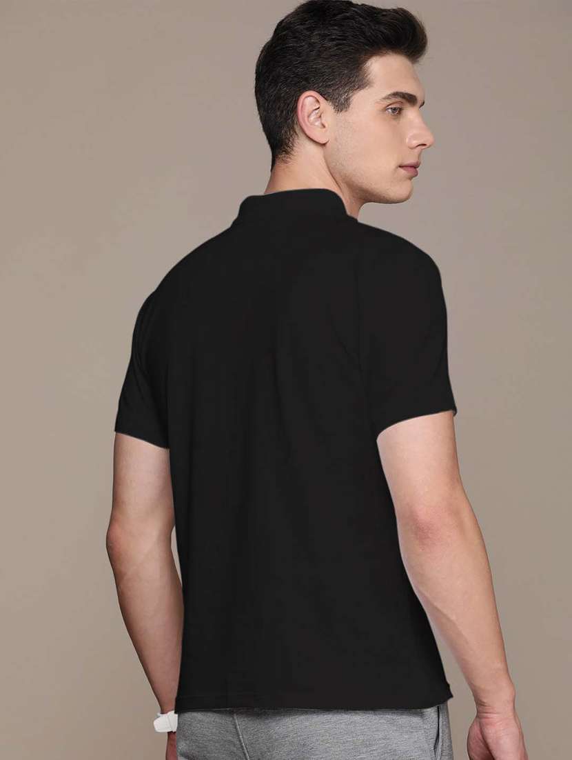 men solids polo neckt-shirt - 18642496 -  Standard Image - 1