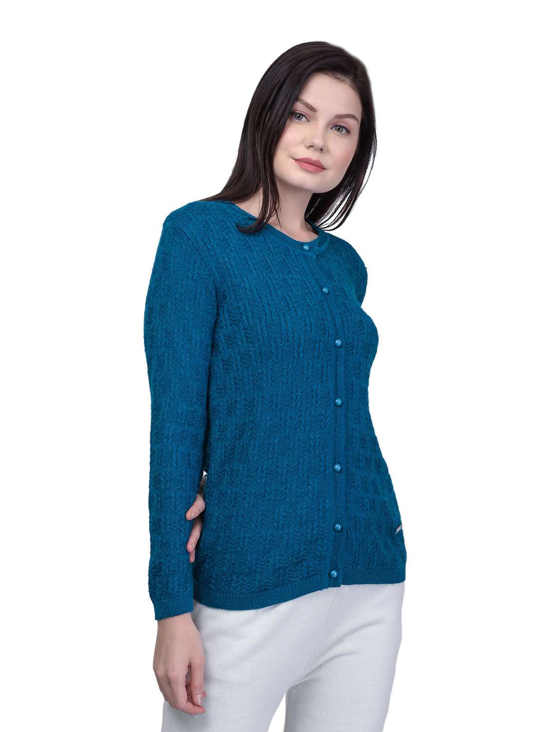 open front wool cardigan - 18642561 -  Standard Image - 1