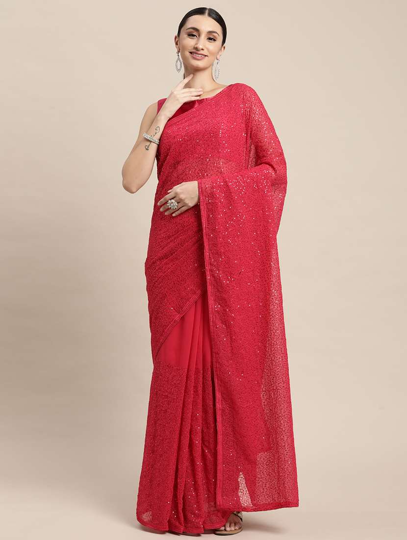 women's embellished saree with blouse