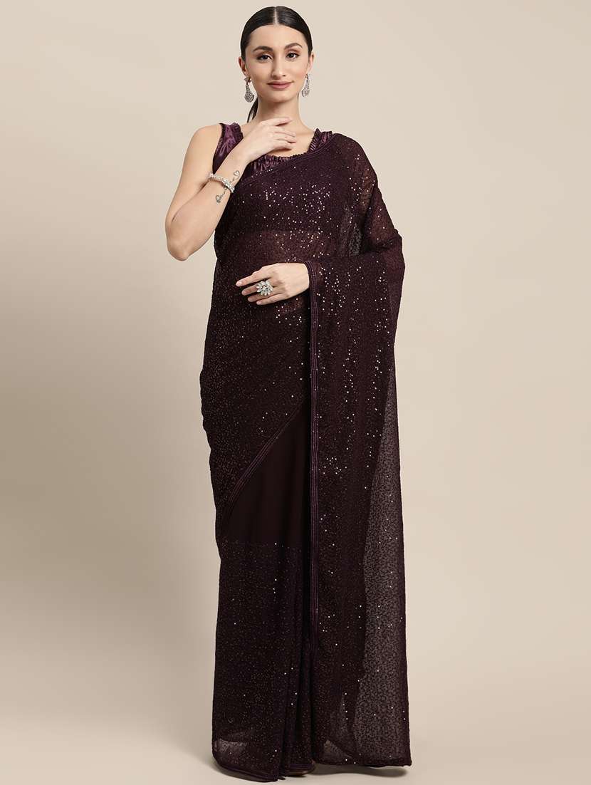 women's embellished saree