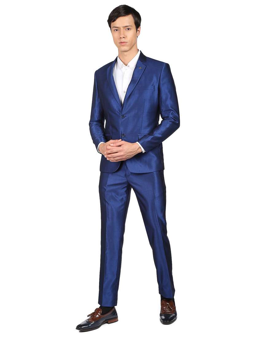 solid single breasted suit