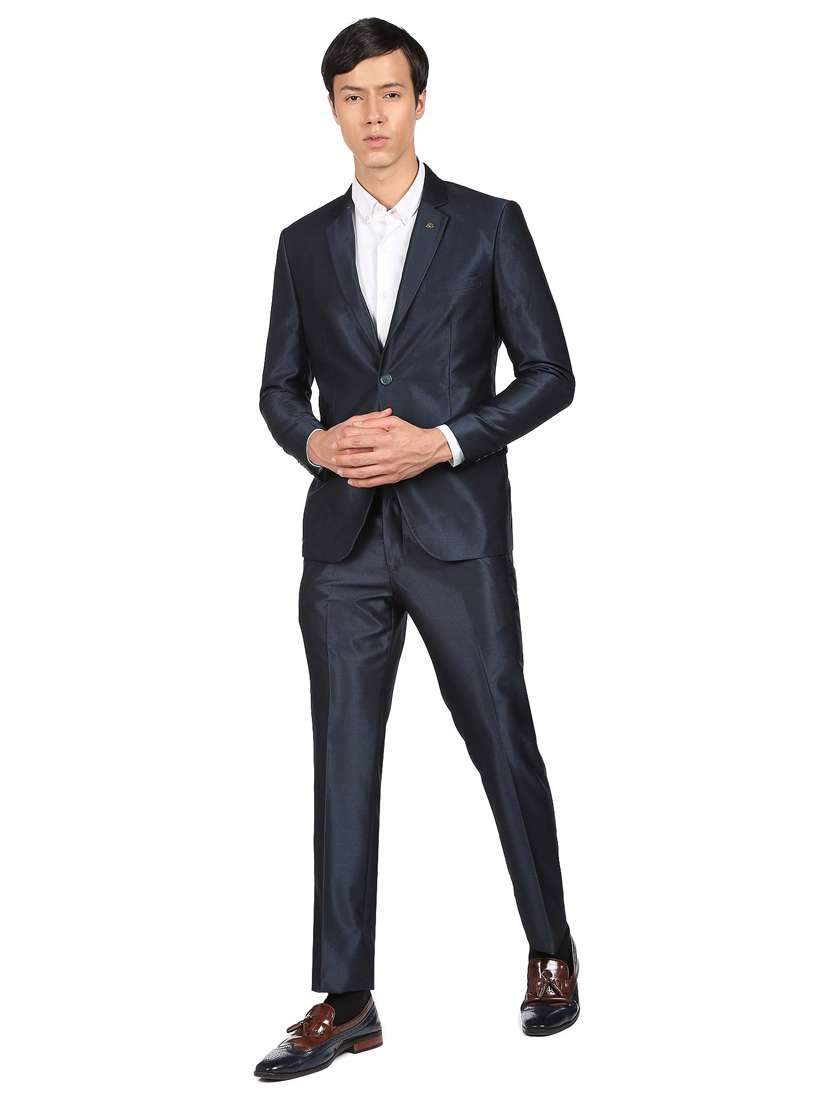 solid single breasted suit