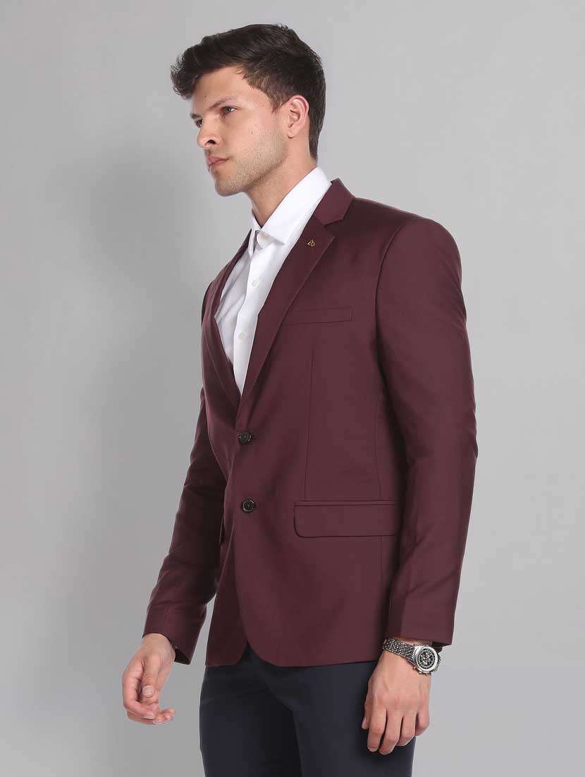 solid single breasted formal blazer - 18645427 -  Standard Image - 1
