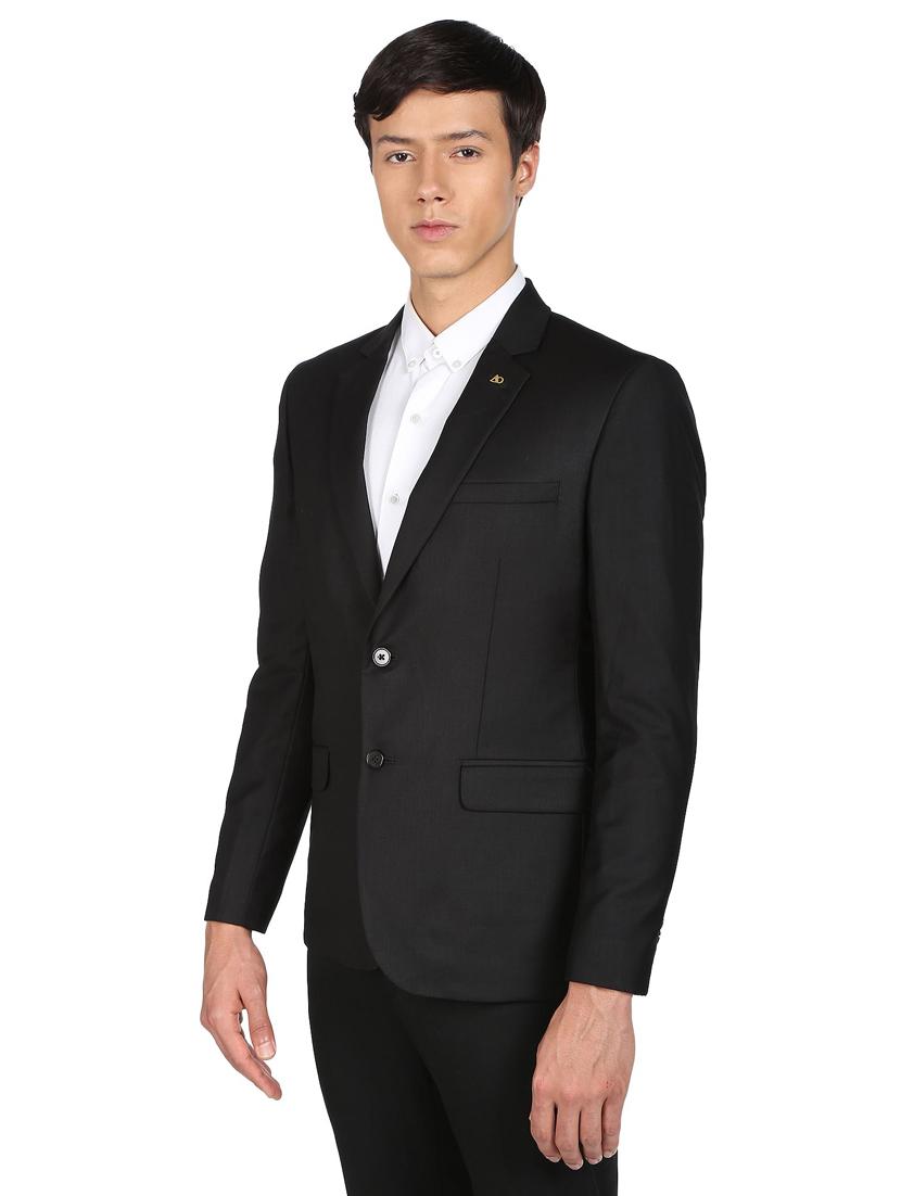 solid single breasted formal blazer - 18645429 - Standard Image - 1