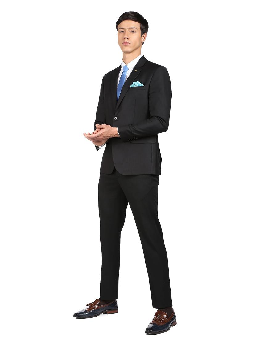 solid single breasted formal blazer - 18645429 - Standard Image - 4