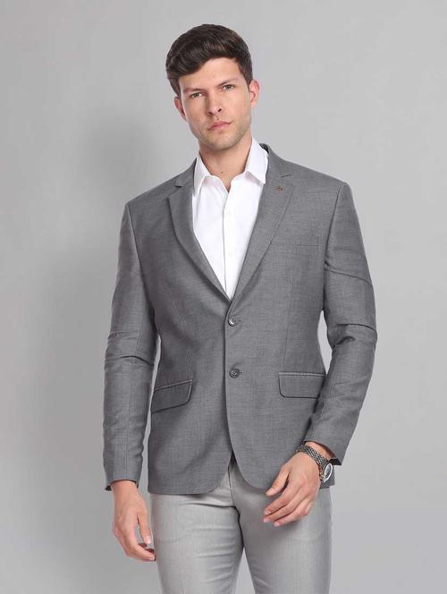 solid single breasted formal blazer - 18645431 -  Standard Image - 0