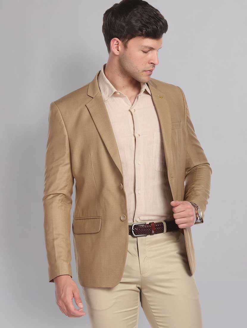 solid single breasted formal blazer - 18645434 -  Standard Image - 4