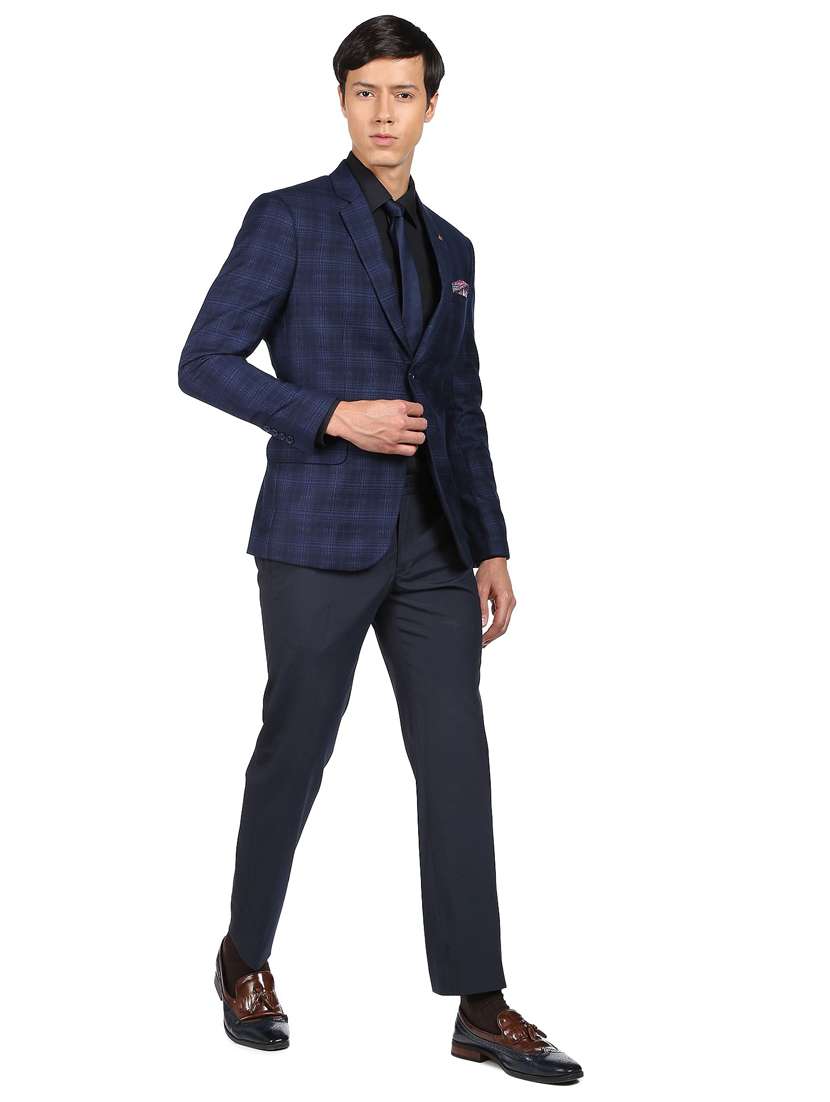 solid single breasted formal blazer - 18645435 - Standard Image - 4