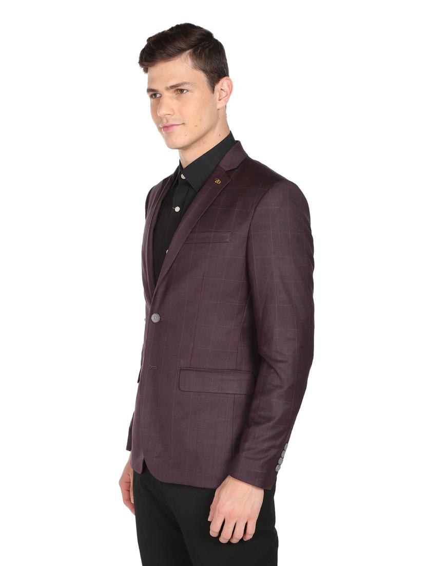 checkered single breasted formal blazer - 18645807 -  Standard Image - 1