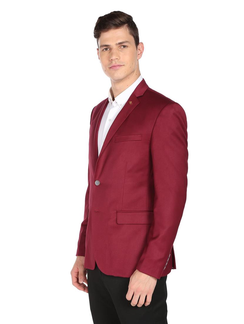 solid single breasted formal blazer - 18645810 - Standard Image - 1