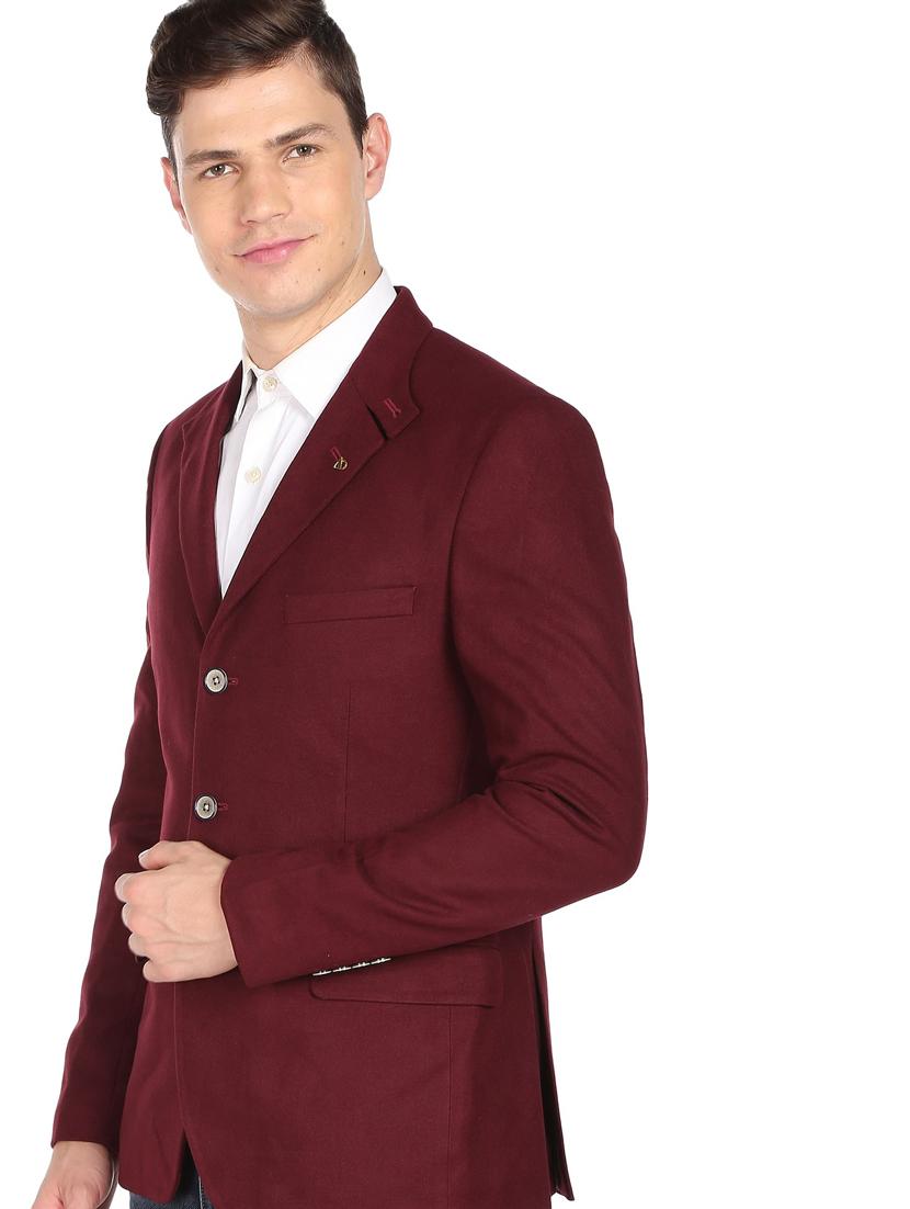 solid single breasted formal blazer - 18645812 -  Standard Image - 1