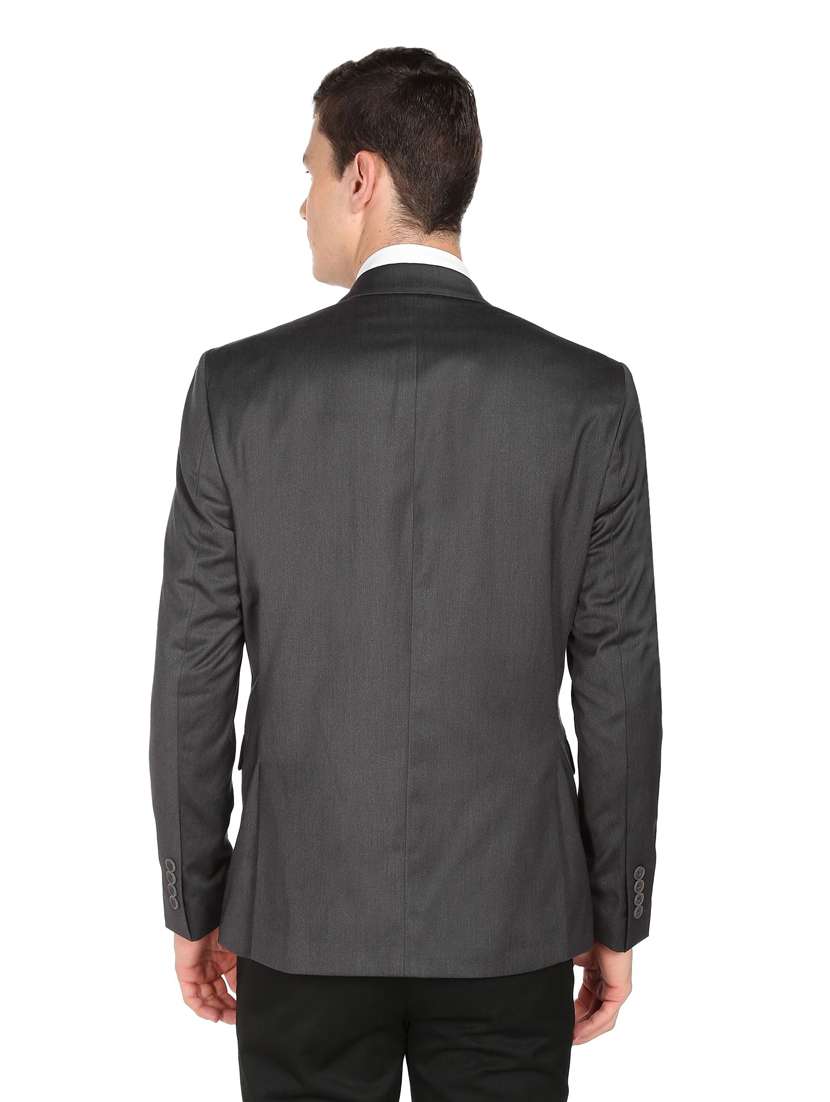 Solid Single Breasted Formal Blazer