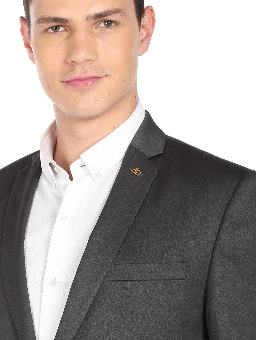 solid single breasted formal blazer - 18645816 - Standard Image - 4