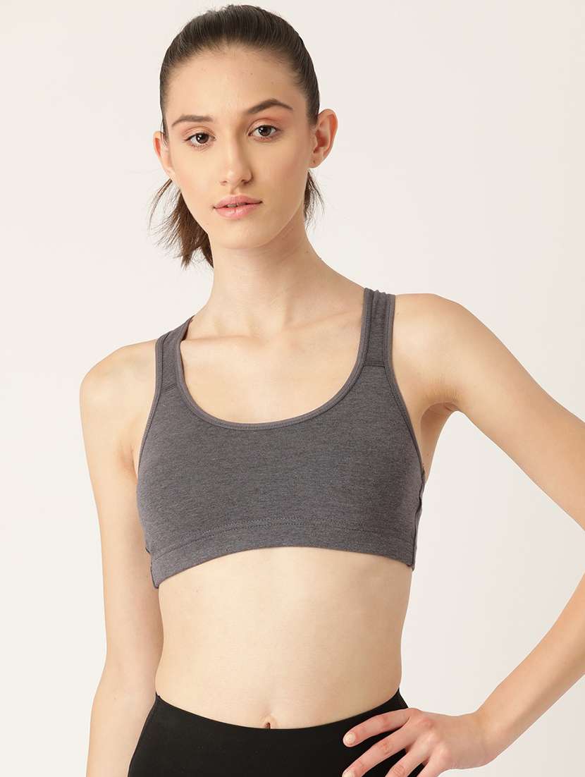 pack of 2 solid sports bra - 18646640 - Standard Image - 1