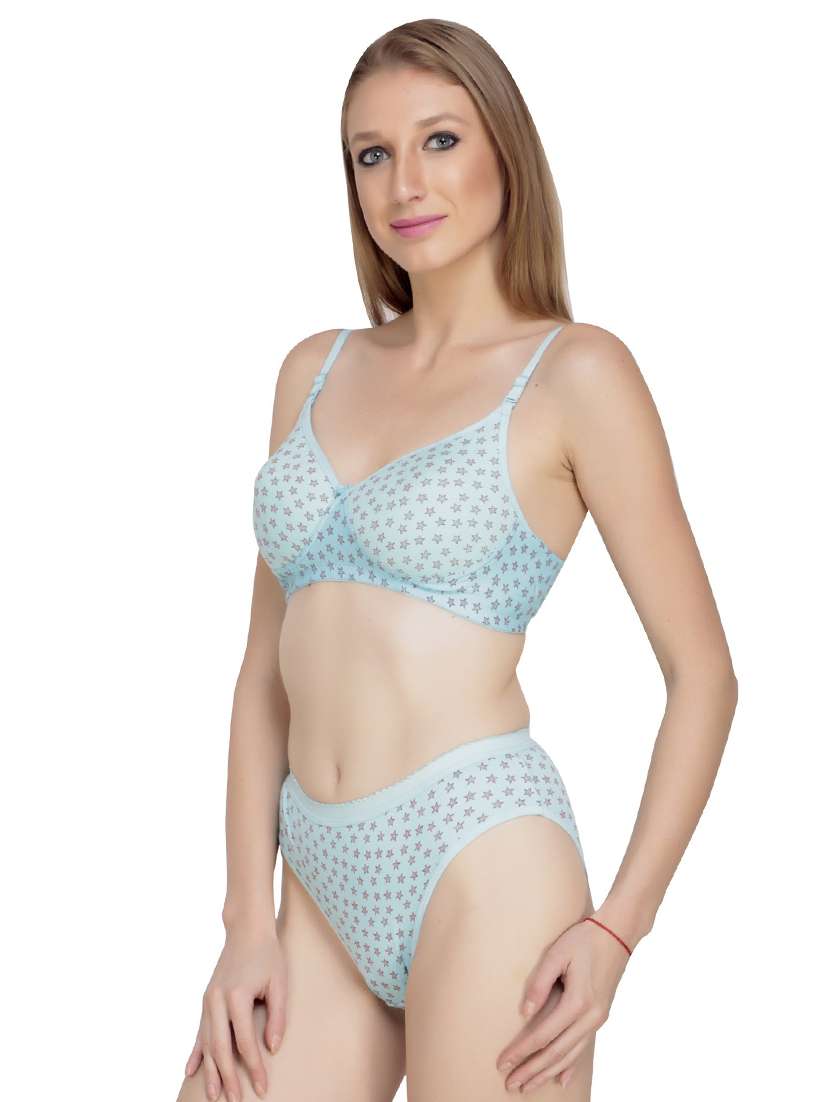 printed bra and panty set - 18650252 -  Standard Image - 1