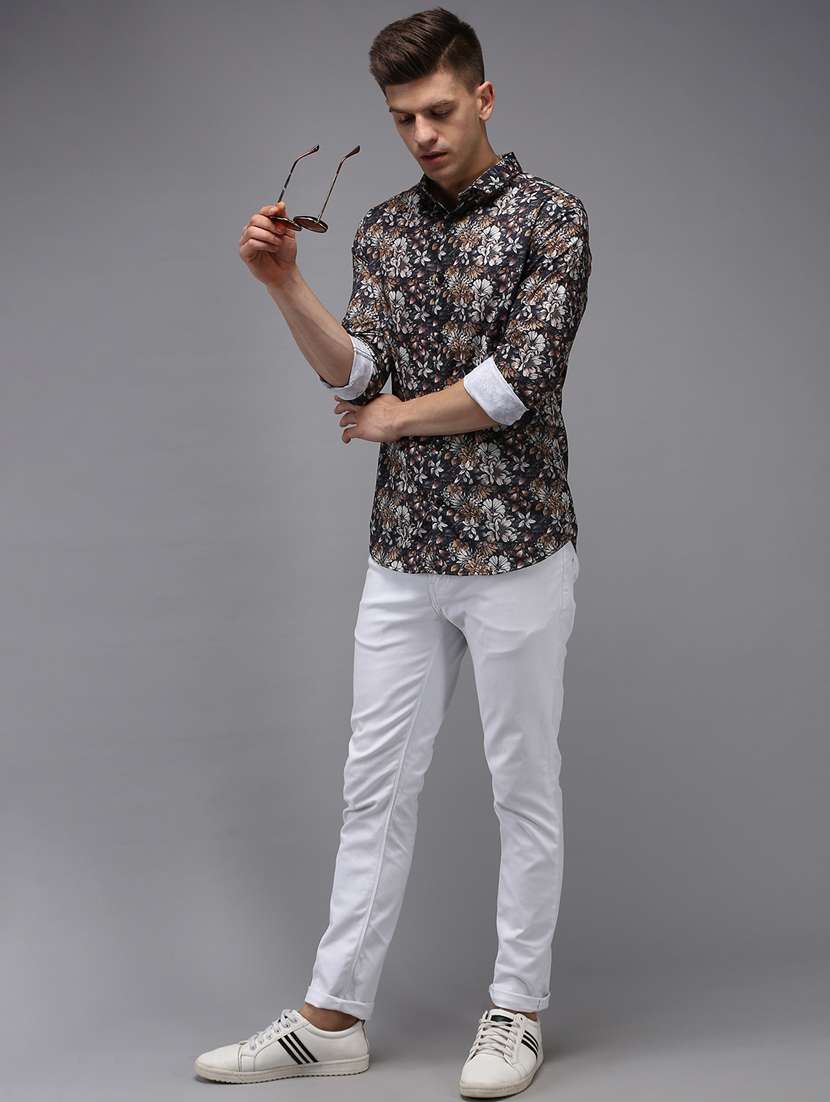 mens florals casual shirt - 18650842 -  Standard Image - 4