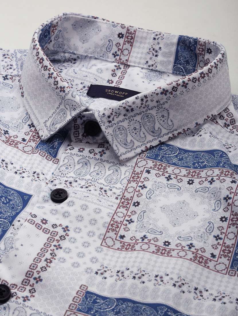 mens paisley casual shirt - 18650847 - Standard Image - 6