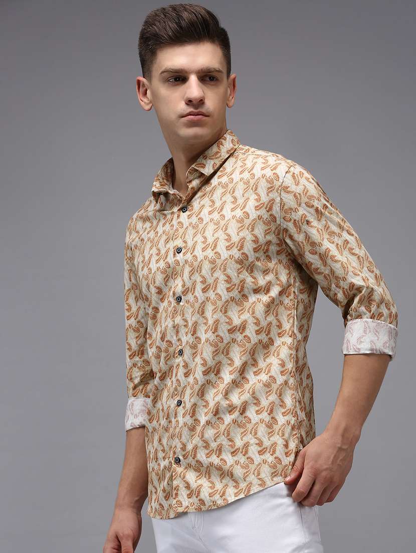 mens printed casual shirt - 18650853 - Standard Image - 1