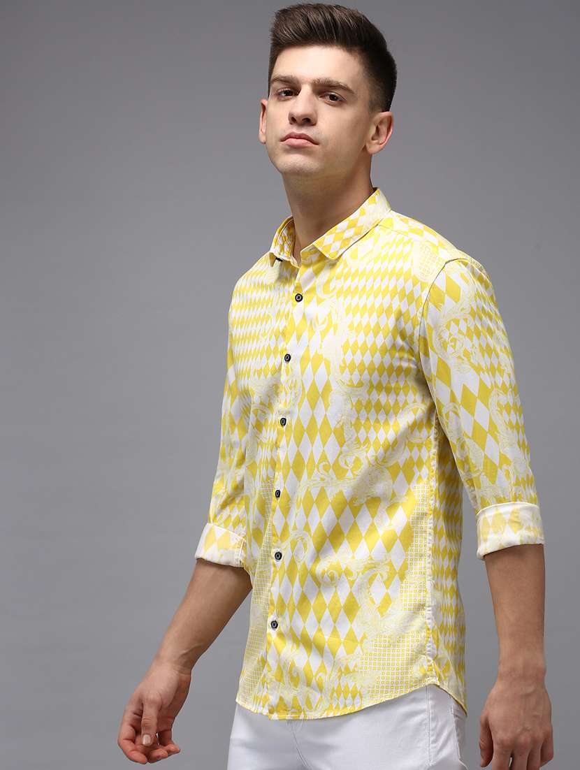 mens geometric casual shirt - 18650858 -  Standard Image - 1