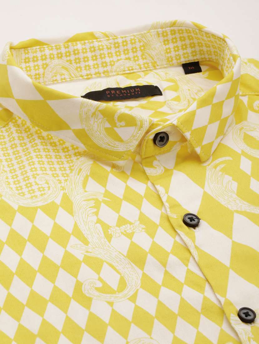 mens geometric casual shirt - 18650858 - Standard Image - 6