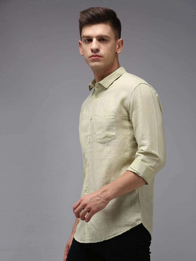 mens solid casual shirt - 18650885 -  Standard Image - 1