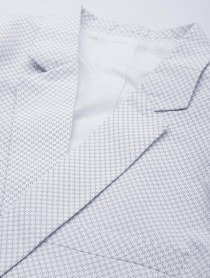 single breasted printed casual blazer - 18651001 - Standard Image - 6