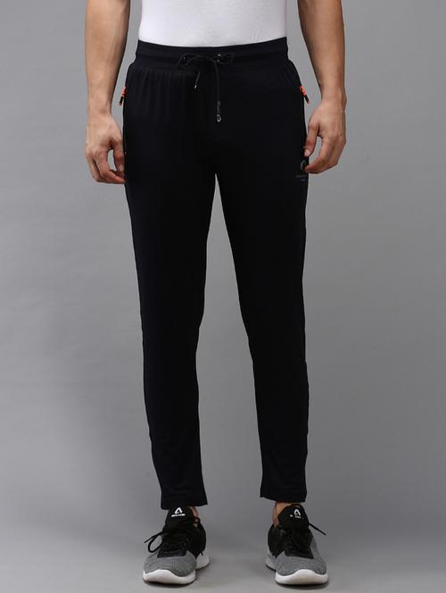 mid rise solid full length track pant - 18651034 -  Standard Image - 0