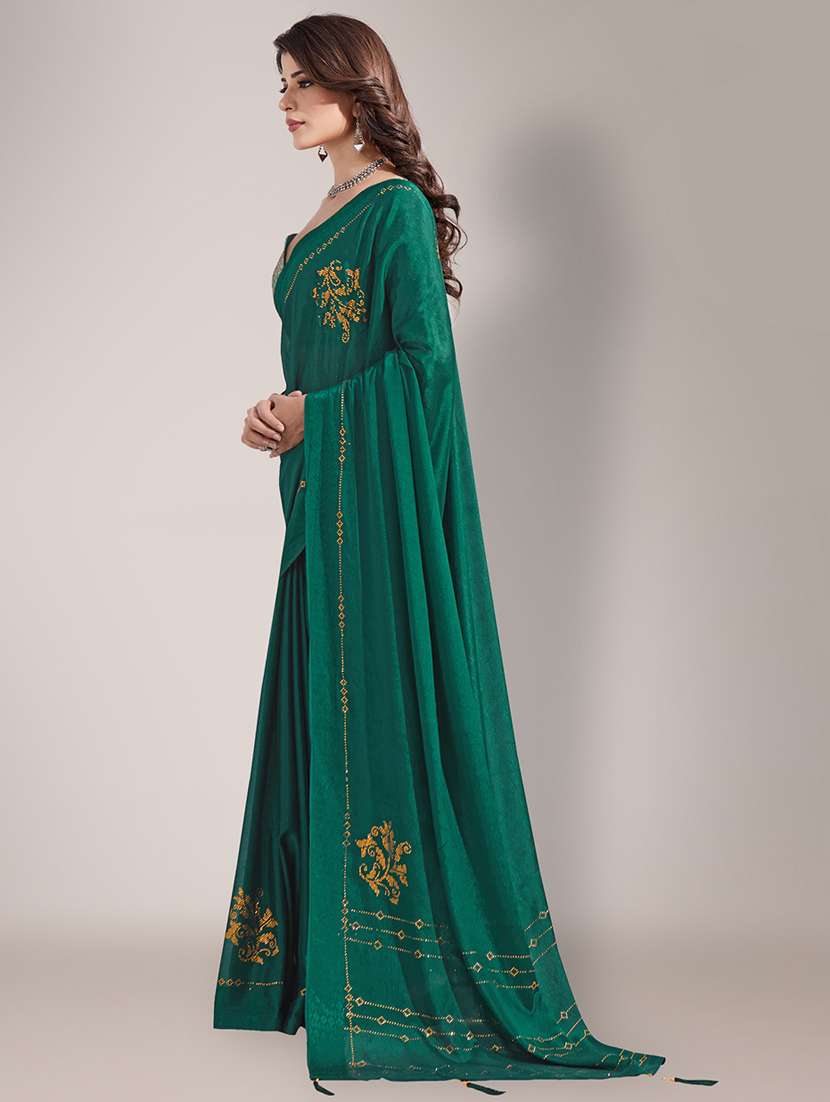 embroidered saree with blouse piece - 18651043 -  Standard Image - 1