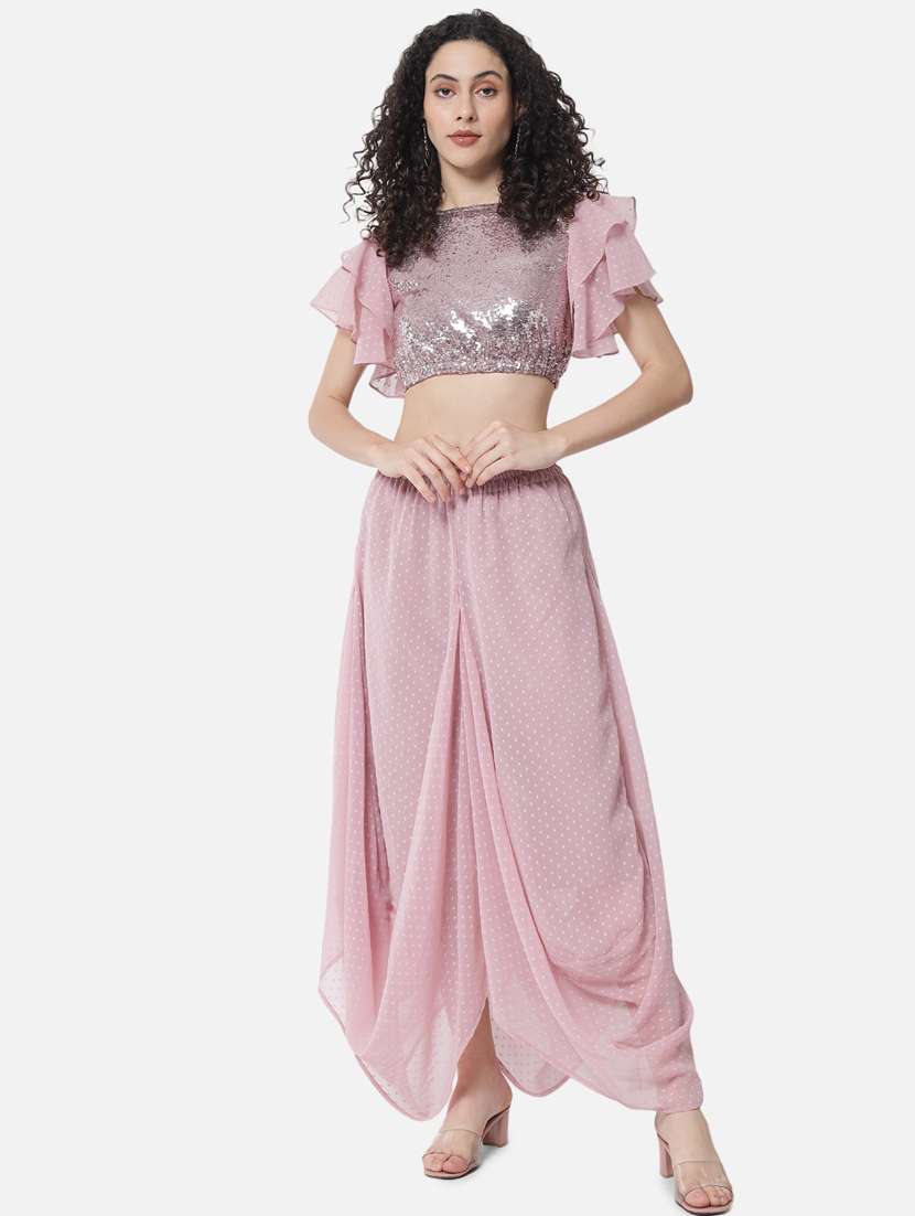 mid rise harem bottom wear - 18651160 -  Standard Image - 4