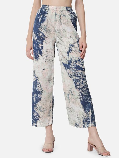 mid rise printed palazzo - 18651163 -  Standard Image - 0